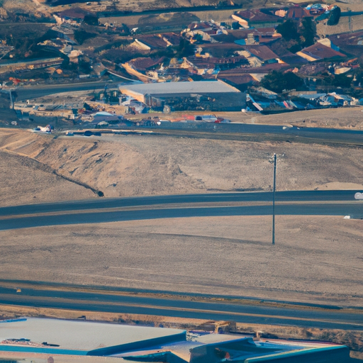 צילום של אזור מקושר עם אפשרויות תחבורה שונות, תוך שימת דגש על חשיבות הגישה בקביעת שווי הקרקע.