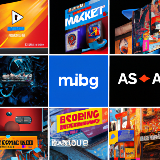 קולאז' של ערוצי שיווק שונים, כגון שלטי חוצות, מדיה חברתית ומודעות מודפסות, בדגש על מגוון האפשרויות הקיימות לקידום מחסני עסקים.