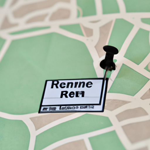 תמונה של מפה עם סיכה המציינת את מיקומה של כיתה להשכרה.