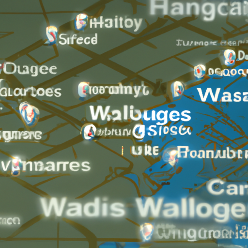 מפה המדגישה את מיקומי המחסנים הפופולריים בקרבת מוקדי תחבורה מרכזיים