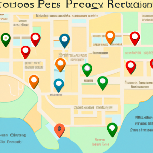 מפה המציגה את מיקומי הכיתות הפופולריים בעיר ואת תעריפי ההשכרה המתאימים להם