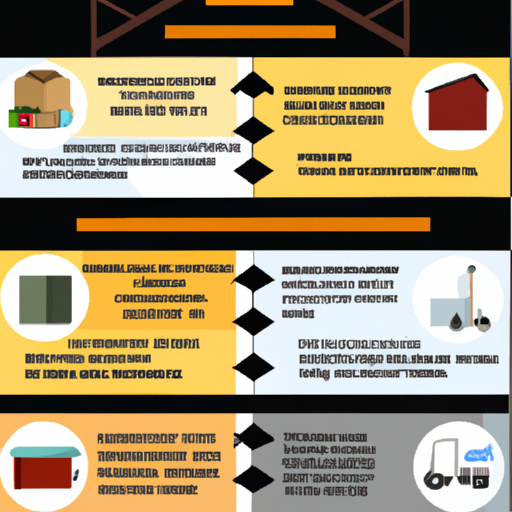 אינפוגרפיקה הממחישה שיקולי עיצוב מרכזיים לניצול יעיל של המחסן.