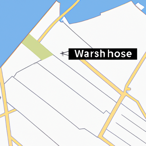 מפה המציינת את המיקום האידיאלי למחסן