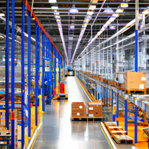 3. תמונה של מחסן הייטק בישראל המציג אוטומציה ורובוטיקה מתקדמים.