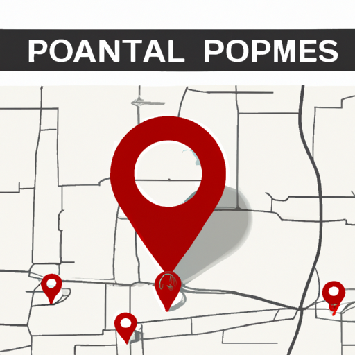 1. מפה עם נקודות מסומנות שונות, המסמלת מיקומי מחסנים פוטנציאליים.