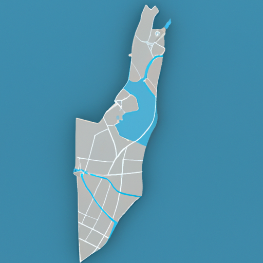 מפת ישראל המסמנת אזורי תעשייה מרכזיים.