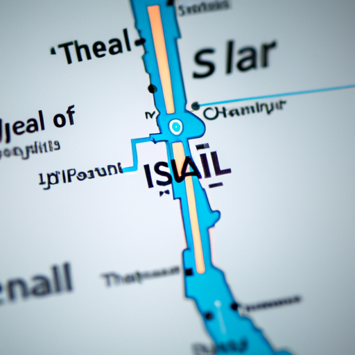 מפת ישראל המדגישה אזורי תעשייה מרכזיים.