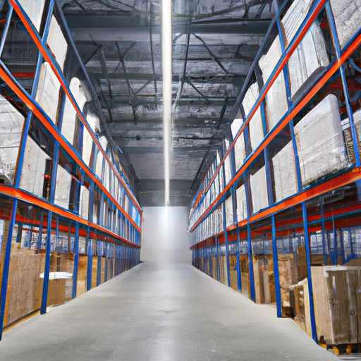 3. תמונה של מחסן מושכר מרווח, מלא בסחורה, המתאר פוטנציאל לצמיחה עסקית.