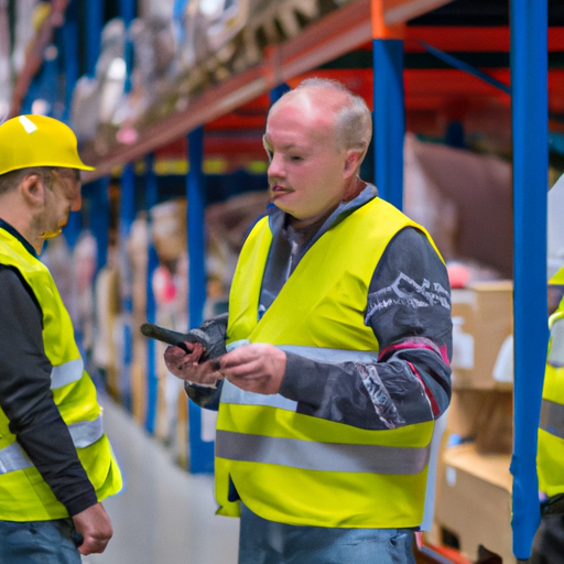3. תמונה המציגה צוות של אנשי מקצוע מנוסים במחסנים בעבודה